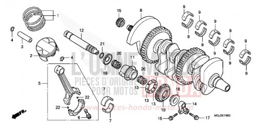 VILEBREQUIN/PISTON CBF1000FAB de 2011